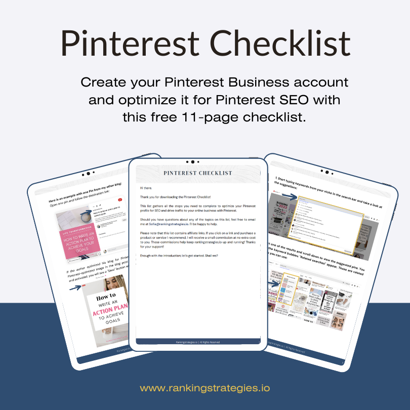 Pinterest checklist
